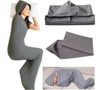 Compression Sleep Sack, 360° Wrap Ultra-Lightweight Wearable Blanket for Stress & Anxiety Relief, Breathable Stretch Fabric Sleep Pod, Compression Blanket for Kids Teens & Adults (140 * 35 -/S)