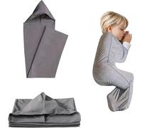 Compression Sleep Sack,Ultra-Lightweight 360° Wrap Wearable Sleeping Blanket for Stress & Anxiety Relief, Breathable Stretch Fabric Sleep Pod for Kids Teens & Adults (S 145 * 35cm)