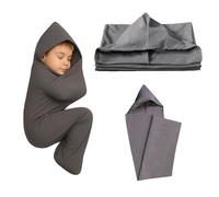 Compression Sleep Sack, Ultra-Lightweight Wearable Blanket for Stress & Anxiety Relief, Breathable Stretch Fabric Sleep Pod, Hug Pressure Therapy, Lightweight Blanket for Teens & Adults (S)
