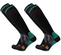 Compression Socks for Men and Women 20-30 mmHg Sport Medical Flight Compression Socks for Circulation Varicose Veins Nurse Edema Travel(2 Pair)