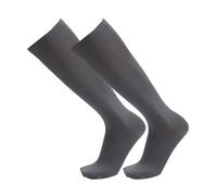 Compression Socks For Men & Women Graduated Knee High Compression Stockings Calf Leg & Foot Garters And Hose (Grey, L)