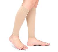 Compression Socks for Women, 1 Pair of Calf Bandages Stockings Calf Support Compression Calf Sleeves Compression Race and Recover, Support Socks for Women Men (Fleshcolor)