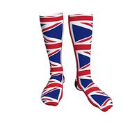 Compression Socks Union Jack All Uk Flag Running Socks Durable Sport Sock Hard Wearing Work Socks, For Outdoor, Baseball, Yoga, 50cm