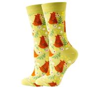 Compression Socks Women Men,Winter Cartoon Fruit And Animal Print High Socks For Cozy Seasonal Mid Calf Stockings With Playful Design