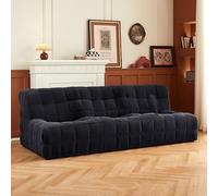 Compression Sofa Bed Convertible Futon for Living Room, Small Space & Apartment, Floor Sleeper Seat, 3 Seat,