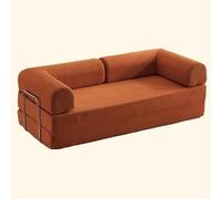 Compression Sofa Convertible Floor Bed Sleeper Loveseat Corduroy Mattress Fold Out Comfy Lounge for Living Room Multi-Functional Memory Foam with Armrest Portable Couch Small Spaces Guest Bed(Size:200