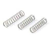 Compression Spring, 0.9mm x 12mm x 70mm, 0.9mm Wire Diameter, 12mm OD, 70mm Free Length, 304 Stainless Steel, 10 Pcs