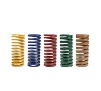 Compression spring 1PC Spiral Stamping Spring Coil Compression Compressed Release Pressure Mould Steel OD20mm ID10mm(20 x 10 x 55mm,Yellow)