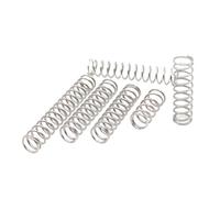 Compression Spring, 304 Stainless Steel, 10 Pcs, 1.5 mm Wire Diameter, 9 mm Outer Diameter, 35 mm Free Length, Silver Tone