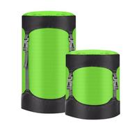 Compression Stuff Sack, 8L/15L/25L/35L/52L Sleeping Bag Compression Sack Great for Compression Bag Waterproof Outdoor Storage Bag for Backpacking, Traveling,Hiking and Camping (Fluorescent Green, XXL)