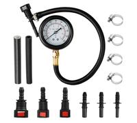Compression Tester - Universal Heavy Duty Precise Multiple Adapters | 9.84inches Oil Pressure Diagnostic Tool Applicable To Various Models Of Cars, Motorcycles, Trucks Vehicles Garage