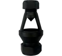 Compression Tundish 15mm x 22mm - Universal Straight Pressure Release Tundish for Unvented Hot Water Cylinder, G3 Compliant, Features Large Viewing Window & Integrated Antispray Nozzle