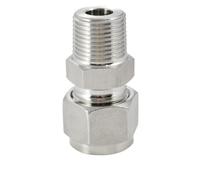 Compression Union Fitting 1/8~3/4 Inch, Fit 3-20mm OD Tube Compression Fittings, 304 Stainless Steel Double Ferrule 1pc(20MM*3/4 INCH)