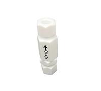 Compression Union PTFE 1 Way Non-Return Inline Check Valve Fit 3-25.4mm Tube OD(20mm-20mm)
