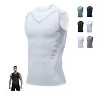 Compression Vest, Feel The Power of Confidence, Shape & Control, Quick-Drying Sleeveless Shirt, Close-Fitting Gym Tank Top, for Gym Running (e,L)