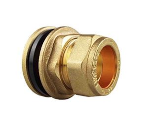 Compression Water Tank Connector in Brass 15mm & 22mm (22mm)