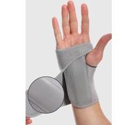 Compression Wrist Support Brace for Men & Women | Adjustable Wrist Support Wraps | Wrist Band Support Sleeve | Carpal Tunnel Brace for Pain Relief, Tendonitis, Arthritis, Gym, Sports (Gray, Left)