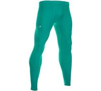 CompressionZ Compression Tights - Men's Base Layer Leggings, Best Running/Workout Pants Small 28"-31" Green