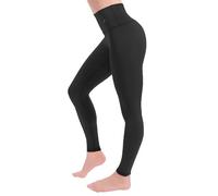 COMPRESSIONZ High Waisted Women's Leggings - Compression Pants for Yoga Running Gym & Everyday Fitness - Black - Medium
