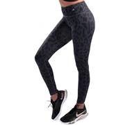 COMPRESSIONZ Women's Compression Trousers - Best Full Leggings Tights for Running, Yoga, Fitness, Black Leopard Print, XL