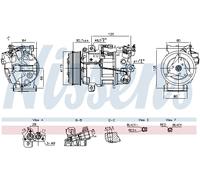 COMPRESSOR AIR CONDITIONING FITS: FITS FOR RENAULT KADJAR 1.6 DCI 130 /1.6 DC