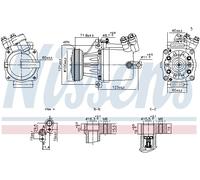 COMPRESSOR AIR CONDITIONING FITS: SUZUKI SPLASH 1.2 VVT /1.0 /1.2 /1.2 LPG.OP