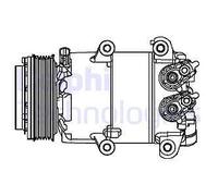 Compressor, air conditioning for FORD:B-MAX,B-MAX Van,FIESTA VI,FOCUS III