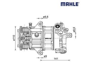 Compressor, air conditioning MAHLE ACP 1491 000P For FORD