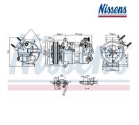 Compressor, air conditioning NISSENS 890594 For VOLVO