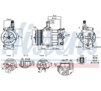 Compressor, air conditioning NISSENS 891034 SKODA CITIGO (NF1) 1 2012-2019