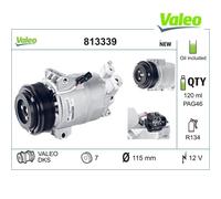 Compressor, air conditioning VALEO 813339 For RENAULT