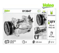 Compressor, air conditioning VALEO 813647 For RENAULT