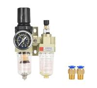 Compressor Air Filter Pressure Regulator Trap Pneumatic | Oil Water Separator Pump Manual Drainage Supply AC2010-02(AC2010-02 w PC6mm)