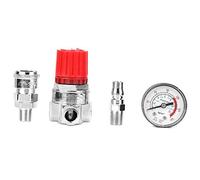 Compressor Air Pressure Regulator Gauge Air Compressor Replacement, Pressure Regulator Switch Control Valve Gauge with Male/Female Connector for Air Compressor