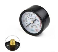 Compressor Gauge with 13mm For BSP Thread, Pressure Range 0 180 PSI 0 12 Bar, Iron Shell Case, Large Dial for Clear Reading in Air Systems