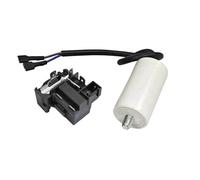 Compressor Integrated Zero Power Ptc Starter Qp2-15K/ 2.5/3/4/5Uf Capacitor Relay Protector,Compatible For Haier,Compatible For Midea, Refrigerator Parts(3uf Set)