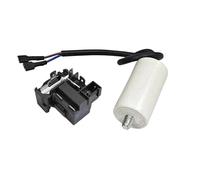 Compressor Integrated Zero Power Ptc Starter Qp2-15K/ 2.5/3/4/5Uf Capacitor Relay Protector,Compatible For Haier,Compatible For Midea, Refrigerator Parts(5uf Set)