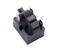 Compressor Overload Guard Assembly, Black Start Component Replacement Part for Compact Refrigerator and Cooling Use Compressor Starter Component Overload Guard Replacement Compact Refrigerator Repair