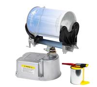 Compressor Powered Pneumatic Paint Shaker with Adjustable Clamp, Oscillation Machine for Mixing Watercolor and Nail Polish, 15-Minute Cycle, 0-500 RPM, 30-Degree Swing