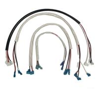Compressor Saver Connector High Temp Resistant Cable for AC Compressor 1-5HP Models 44cm Length White Dual Pack(1-1.5HP)