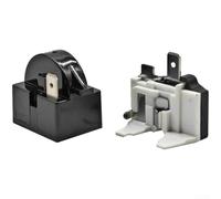 Compressor Start Relay QP3-15/C PTC Device for Refrigerator Repair Kit - Stop Hot Clicking Beverage Cooler Freezer Part Black(B)
