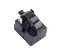 Compressor Starter Component and Overload Guard, Black Replacement Part for Compact Refrigerator and Cooling Unit Service Compressor Starter Component Overload Guard Replacement Compact Refrigerator