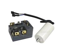Compressor Starter Overheat Protector,Compatible For Siemens, Refrigerator Compressor Starter Overheat Protector 6Sp9038 9031 9076 Relay(6SP90 4uf)
