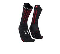 COMPRESSPORT Aero Socks, Black/Red, 39-41 Unisex-Adult