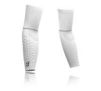 Compressport Compression Sleeve Arm- ArmForce Ultralight - Muscle Protection, Performance and Recovery for Sports - Running, Cycling, Trail and Triathlon, T3, White