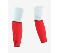 Compressport ArmForce Ultralight Arm Sleeves white bright red - T1