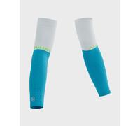 Compressport ArmForce Ultralight arm warmers white bright blue - T4