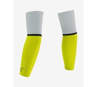 Compressport ArmForce Ultralight Arm Warmers White Neon Yellow - T3