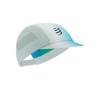 Compressport - Cap with articulated visor/peak - Pro Racing Cap Star White/Blue-Green for Men White one size