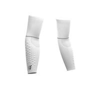 Compressport Compression Sleeve Arm- ArmForce Ultralight - Muscle Protection, Performance and Recovery for Sports - Running, Cycling, Trail and Triathlon, T3, White
